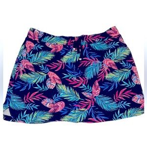 Croft&Barrow Tropical Skirt with Shorts . Pockets. size Large
